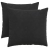 Coussins de canapé 2 pcs Noir 50 x 50 cm 519771519771