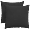 Coussins de canapé 2 pcs Noir 50 x 50 cm tissu 519772519772