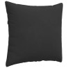 Coussins de canapé 2 pcs Noir 50 x 50 cm tissu 519772519772