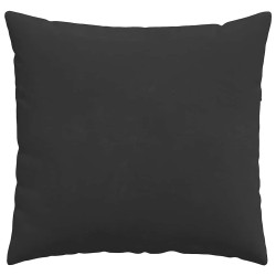 Coussins de canapé 2 pcs Noir 50 x 50 cm tissu 519772519772