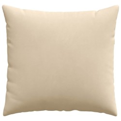 Coussins de canapé 2 pcs Crème 50 x 50 cm tissu 519773519773