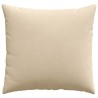 Coussins de canapé 2 pcs Crème 50 x 50 cm tissu 519773519773
