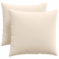 Coussins de canapé 2 pcs Beige 50 x 50 cm tissu 519774519774