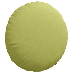 Coussins de siège 2 pcs Vert clair Ø50 x 19 cm tissu 519778519778