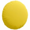 Coussins de siège 2 pcs Jaune clair Ø50 x 19 cm tissu 519779519779