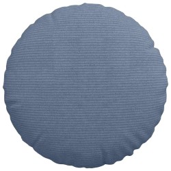 Coussins de siège 2 pcs Bleu Ø 40 cm Tissu en velours côtelé 519781519781
