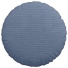 Coussins de siège 2 pcs Bleu Ø 40 cm Tissu en velours côtelé 519781519781