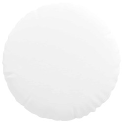 Coussins de siège 2 pcs Blanc Ø40 x 13 cm tissu 519784519784