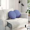 Coussins de siège 2 pcs Bleu denim Ø40 x 13 cm tissu 519785519785