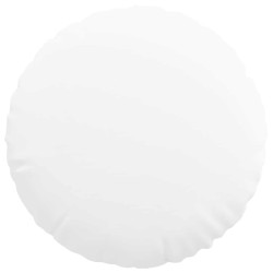 Coussins de siège 2 pcs Blanc Ø50 x 19 cm tissu 519786519786