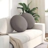Coussins de siège 2 pcs Taupe Ø50 x 19 cm tissu 519788519788