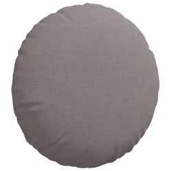 Coussins de siège 2 pcs Taupe Ø50 x 19 cm tissu 519788519788