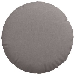 Coussins de siège 2 pcs Taupe Ø50 x 19 cm tissu 519788519788