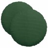 Coussins de siège 2 pcs Vert foncé Ø 40 cm 519789519789