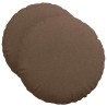 Coussins de siège 2 pcs Marron Ø50 x 19 cm tissu 519791519791