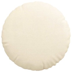 Coussins de siège 2 pcs Crème Ø 40 cm Tissu en velours côtelé 519792519792
