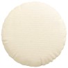Coussins de siège 2 pcs Crème Ø 40 cm Tissu en velours côtelé 519792519792