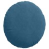 Coussins de siège 2 pcs Bleu Ø50 x 19 cm Velours 519795519795