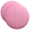 Coussins de siège 2 pcs Rose Ø50 x 19 cm tissu 519796519796