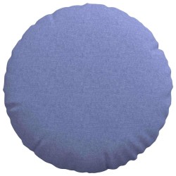 Coussins de siège 2 pcs Bleu denim Ø50 x 19 cm tissu 519797519797