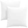 Coussins de canapé 2 pcs Blanc 60 x 60 cm tissu 519800519800