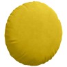 Coussins de siège 2 pcs Jaune Ø 40 x 13 cm Velours 519801519801