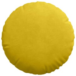 Coussins de siège 2 pcs Jaune Ø 40 x 13 cm Velours 519801519801