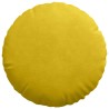 Coussins de siège 2 pcs Jaune Ø 40 x 13 cm Velours 519801519801