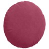 Coussins de siège 2 pcs Bordeaux Ø 40 x 13 cm Velours 519802519802