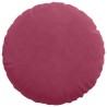 Coussins de siège 2 pcs Bordeaux Ø 40 x 13 cm Velours 519802519802