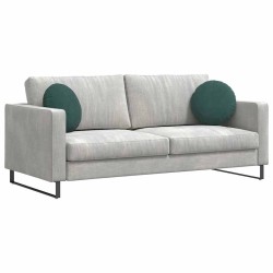 Coussins de siège 2 pcs Vert foncé Ø 40 x 13 cm Velours 519804519804