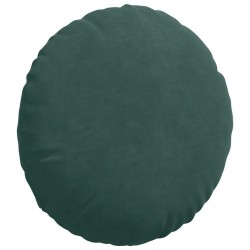 Coussins de siège 2 pcs Vert foncé Ø 40 x 13 cm Velours 519804519804