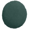 Coussins de siège 2 pcs Vert foncé Ø 40 x 13 cm Velours 519804519804