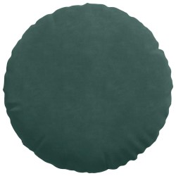 Coussins de siège 2 pcs Vert foncé Ø 40 x 13 cm Velours 519804519804
