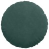 Coussins de siège 2 pcs Vert foncé Ø 40 x 13 cm Velours 519804519804