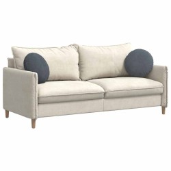 Coussins de siège 2 pcs Gris foncé Ø 40 x 13 cm Velours 519805519805