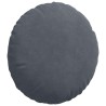 Coussins de siège 2 pcs Gris foncé Ø 40 x 13 cm Velours 519805519805