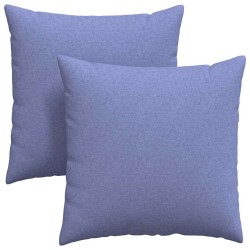 Coussins de canapé 2 pcs Bleu denim 60 x 60 cm tissu 519808519808