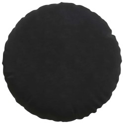 Coussins de siège 2 pcs Noir Ø 40 x 13 cm Velours 519810519810