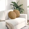 Coussins de siège 2 pcs Marron Ø 40 x 13 cm Velours 519811519811