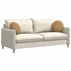 Coussins de siège 2 pcs Marron Ø 40 x 13 cm Velours 519811519811