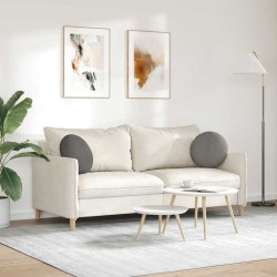 Coussins de siège 2 pcs Gris clair Ø 40 cm 519812519812