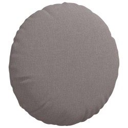 Coussins de siège 2 pcs Taupe Ø40 x 13 cm tissu 519813519813
