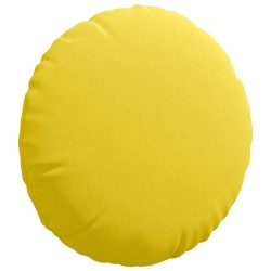 Coussins de siège 2 pcs Jaune clair Ø40 x 13 cm tissu 519814519814