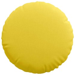 Coussins de siège 2 pcs Jaune clair Ø40 x 13 cm tissu 519814519814