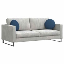 Coussins de siège 2 pcs Bleu Ø40 x 13 cm tissu 519815519815