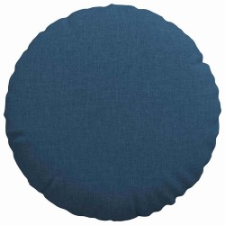 Coussins de siège 2 pcs Bleu Ø40 x 13 cm tissu 519815519815