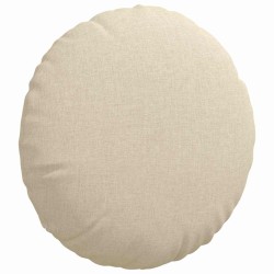 Coussins de siège 2 pcs Crème Ø40 x 13 cm tissu 519816519816