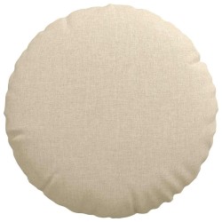 Coussins de siège 2 pcs Crème Ø40 x 13 cm tissu 519816519816