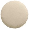 Coussins de siège 2 pcs Crème Ø40 x 13 cm tissu 519816519816